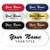 1" x 3" Engraved Plastic Custom Name Tag in Brushed Script Font