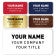 1.5" x 3" Engraved Plastic Custom Name Tag with 3 Lines of Custom Text