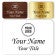 2" x 3" Engraved Plastic Upload Your Logo Name Tag with Traditional Serif Font