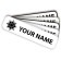 2" x 8" Engraved Plastic Name Plate with Removable Insert