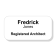 Registered Architect Engraved Name Tag