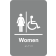 Braille Women's Restroom Sign Handicap Accessible