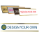 Custom Left Logo Full-Color Wall Plate with Holder, 2" x 10" 