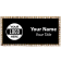 Gold and Black Bling Name Tag