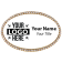 Engraved Gold Frame Bling Name Tag