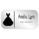 Dress 2 Line Rectangle Name Tag