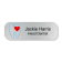 Heart Tooth Dentist Name Tag