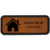 House Realtor Leatherette Frame Name Tag