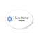 Jewish Faith Full Color Oval Name Tag 