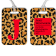 Cheetah Print Monogram Luggage Tag