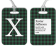 Green Buffalo Plaid Monogram Luggage Tag