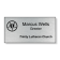 Lutheran Engraved Large Rectangle Name Tag 