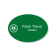 Lutheran Engraved Oval Name Tag 