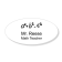 Math Teacher Engraved Oval School Name Tag