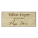 Wood Engraved Designer Name Tag