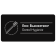 Black Toothbrush in Circle Dentist Name Tag
