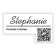 Custom Drop Tab QR Code Name Badge with Logo