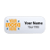 1.25" x 3" Custom Full Color Name Tag