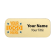 1.25" x 3" Custom Gold Name Tag