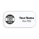 1.5" x 3" Custom Engraved Name Tag