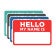 Hello My Name is Sticker Sheet