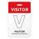 Reusable Visitor Pass with Custom Text