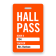 Teacher's Colorful Hall Pass Badge