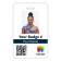 Vertical QR Code Photo ID Card