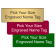 Pick Your Size Plastic Engraved Name Tag