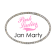 Pink Ladies Jan Marty Costume Name Tag