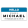 Custom Full Color 1.5" x 3" Hello My Name Is Name Tag