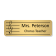 Sheet Music Teacher Name Tag