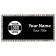 Silver & Black Bling Name Tag