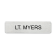 Silver Military Style One Line Name Tag 