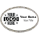 Silver Frame Engraved Oval Name Tag