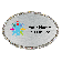 Rhinestone Magnetic Oval Name Badges