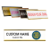 Custom Right Logo Full-Color Wall Plate with Holder, 2" x 8"