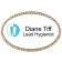 Sparkly Dental Hygienist Oval Name Tag