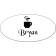 Coffee Cup Oval Name Tag