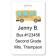 Student Bus Number Vertical ID Card