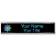 Traditional 2" x 12" Full Color Wall Nameplate