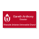 Unitarian Engraved Large Rectangle Name Tag 