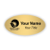 Upload Your Logo Engraved Oval Name Tag