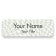1" x 3" UV Printed Full Color Name Tag on Wave Checkered Pattern Background