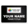 2" x 3" UV Printed Full Color Upload Your Logo Name Tag on Corporate Background