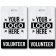 Volunteer Custom Logo Photo ID Badge