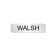 Walsh Officer Costume Name Tag