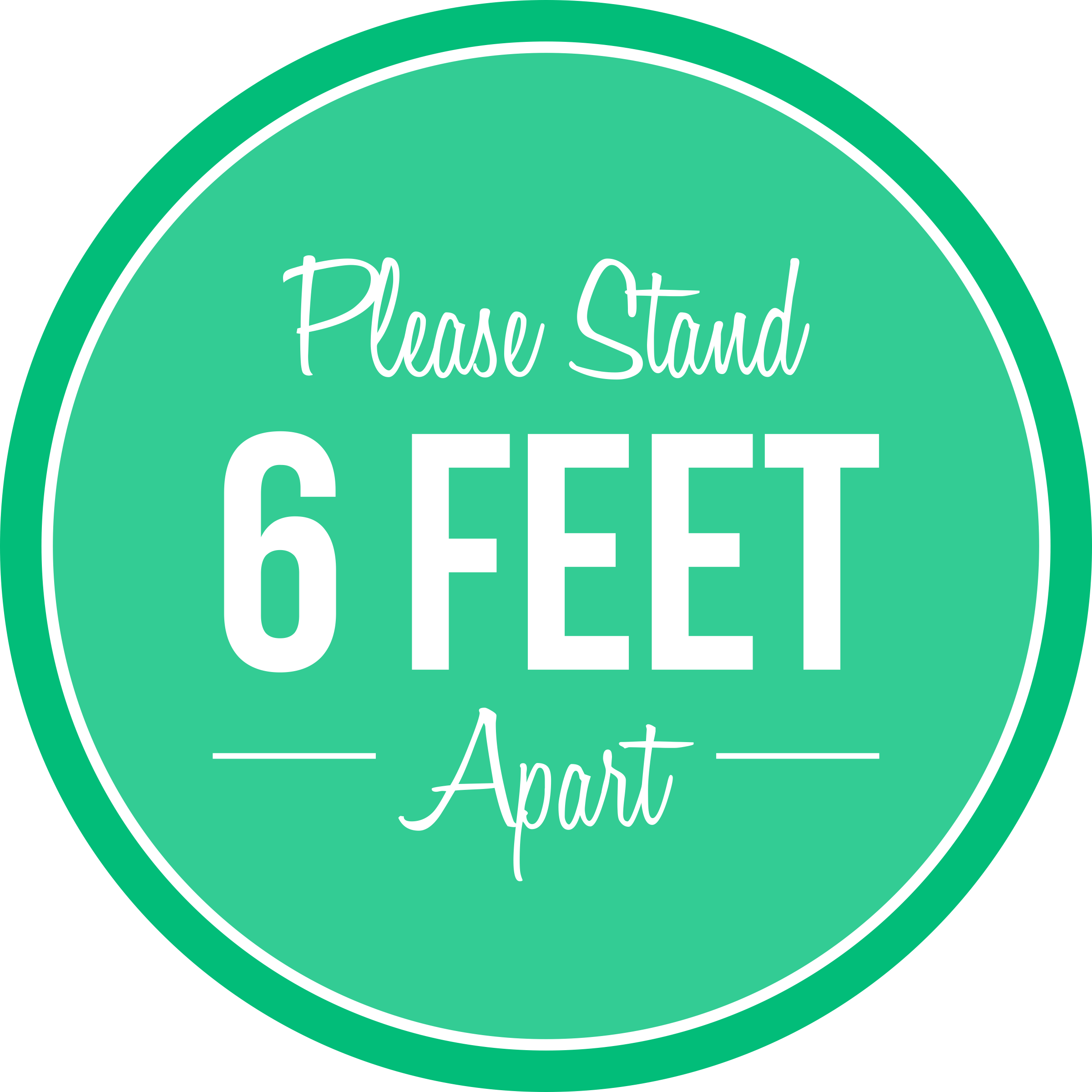 Please Stand 6 Feet Apart Business Reopening Floor Decal Name Tag Wizard