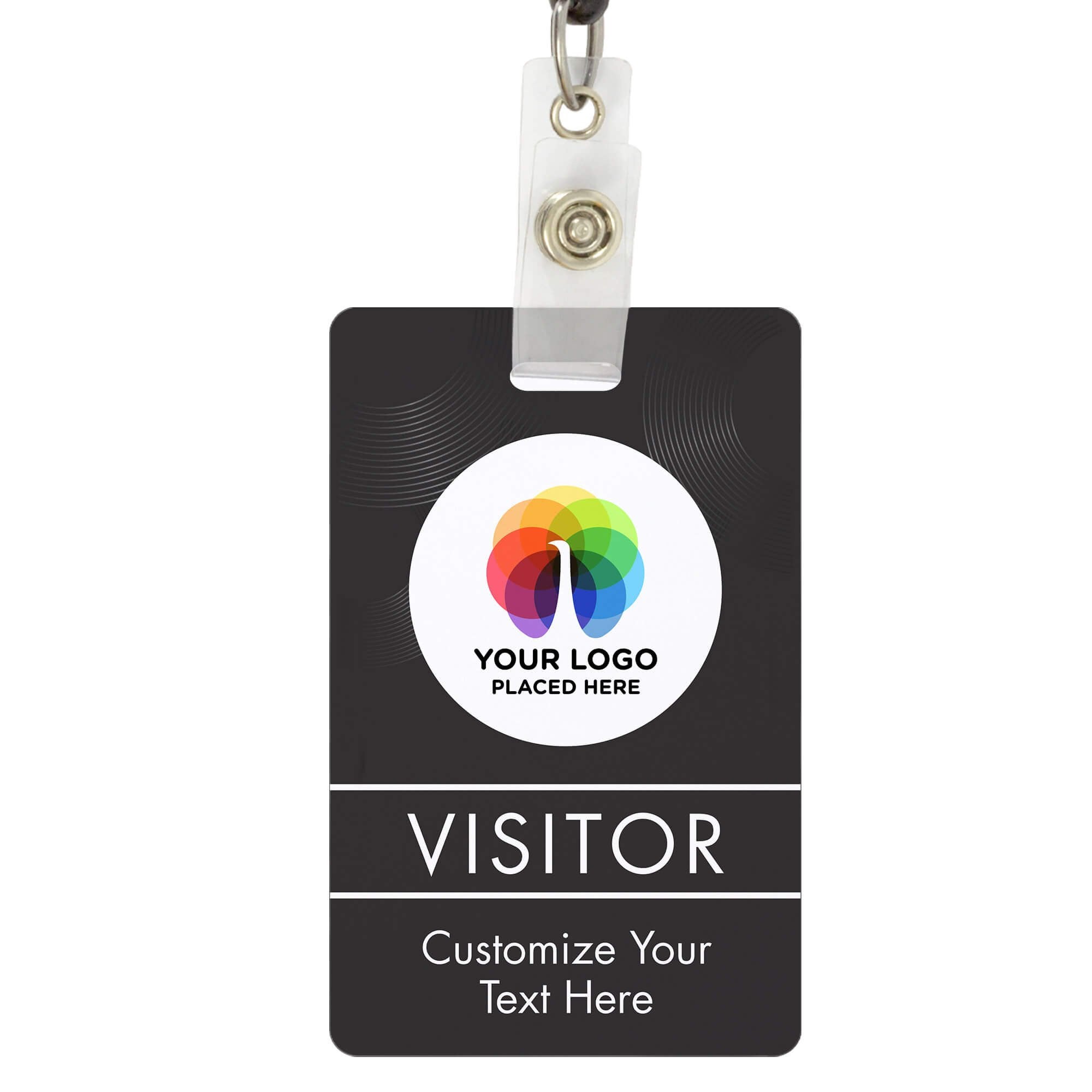 Reusable Visitor Pass with Custom Logo