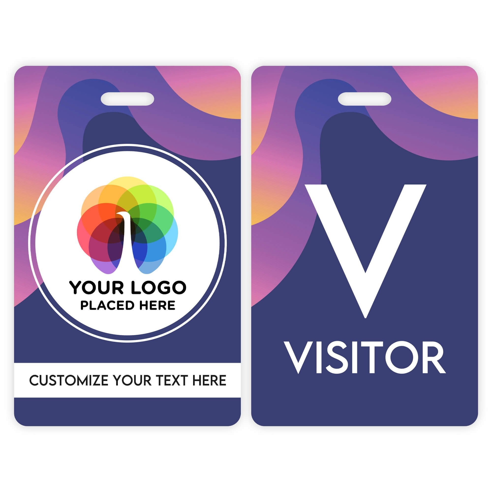 Custom Visitor Pass with Logo – Double Sided Printing